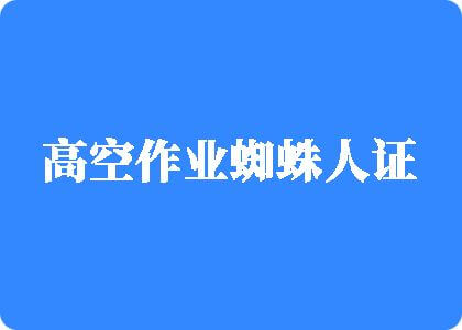 驲穴影视高空作业蜘蛛人证